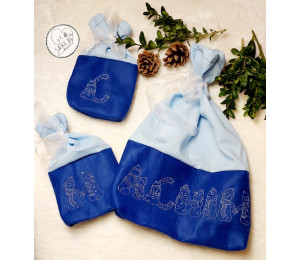 Stickdatei - Schneemann Alphabet Buchstabe U